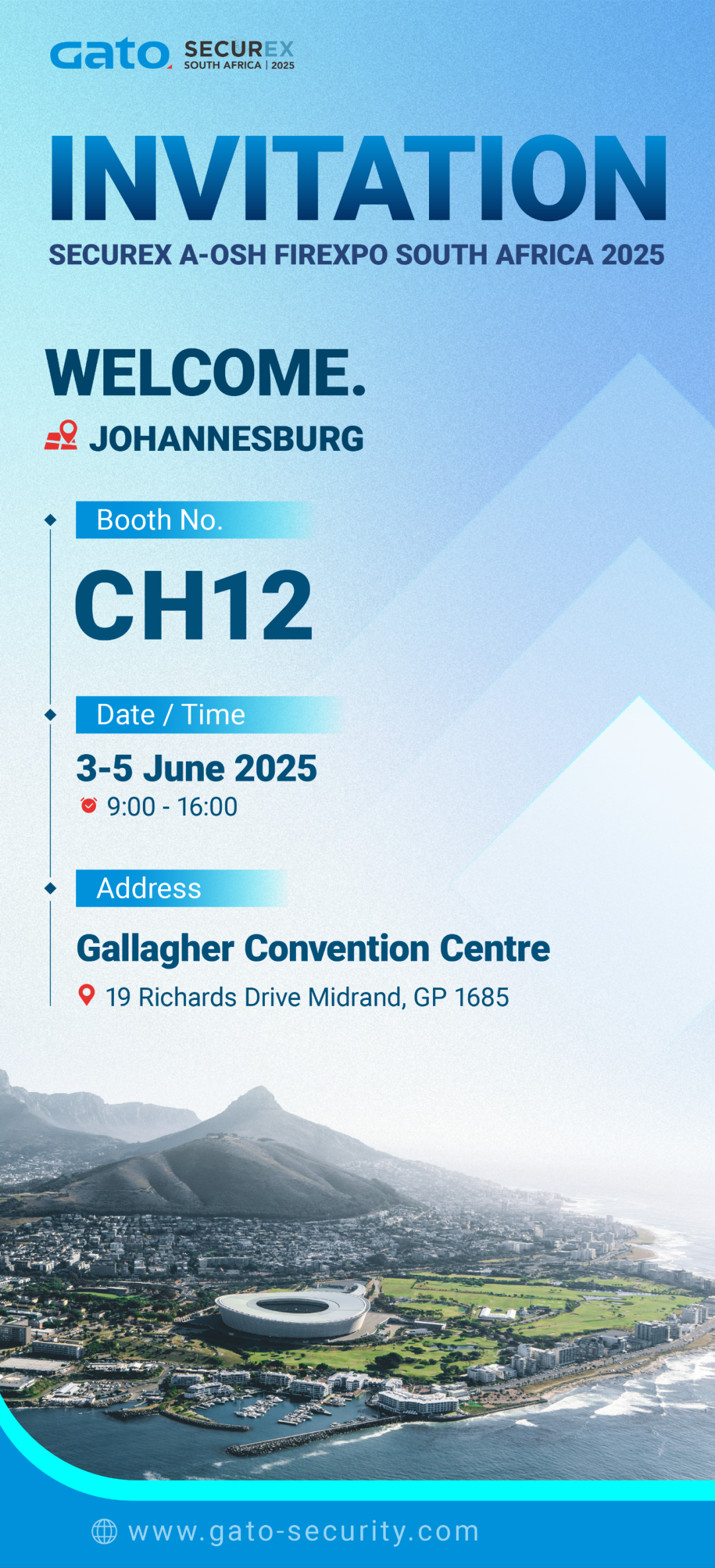 「非洲市場啟航」廣拓亮相南非SECUREX 2025！6月3-5日CH12展位，邀您共拓海外安防新機遇(圖1)